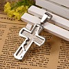 Tarnish Resistant 304 Stainless Steel Latin Cross Big Pendants STAS-I035-01-1