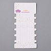 Paper Hair Clip Display Cards CDIS-WH0006-09-1