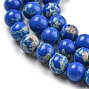 Synthetic Imperial Jasper Dyed Beads Strands G-D077-A01-02A-4