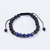 Adjustable Nylon Cord Braided Bead Bracelets BJEW-F308-57C-1