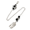 Round Natural Obsidian Dowsing Pendulums G-M447-07P-05-1