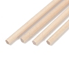 Round Wooden Sticks WOOD-WH0027-22C-2
