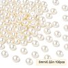 100Pcs ABS Plastic Imitation Pearl Beads OACR-YW0002-46C-1