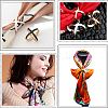 2Pcs 2 Colors Alloy Enamel Scarf Ring Clip for Women AJEW-CY0001-71-4