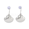 Non-Tarnish 304 Stainless Steel Dangle Earrings for Women EJEW-Z047-02P-1