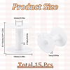 15Pcs Plastic Empty Spools for Wire TOOL-SC0001-56-2