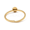 304 Stainless Steel Adjustable Open Cuff Rings LS-RJEW-Q806-01G-06-3