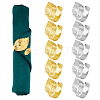 10Pcs 2 Style Aolly & Iron Napkin Rings AJEW-HY0001-16-1