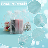 100pcs Large Organza Pouches Portable Shoes Bag Travel Storage Drawstring Bags OP-SP0001-03D-01-5