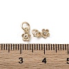 Brass Micro Pave Cubic Zirconia Charms KK-C071-10KCG-3
