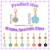 32Pcs 16 Styles Alloy Enamel Shoes Charms HJEW-PH01947-2