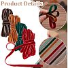 40 Yards 4 Colors Single Face Velvet Ribbons OCOR-PH0004-52-4