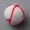 Wool Felt Craft Bloodshot Eyeballs FIND-WH0155-007B-2