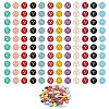 120Pcs 12 Colors Golden Plated Alloy Charms ENAM-SZ0001-64Y-1