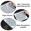 Mandala Style PET Plastic Hollow Out Drawing Painting Stencils Templates DIY-WH20009-11-6