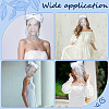 1Pc Bowknot Polyester Bridal Veils AJEW-CY0001-83-5