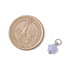 10Pcs 5 Styles Natural White Jade & Rose Quartz & Lepidolite & Green Aventurine & Synthetic Blue Lace Agate Star Charms PALLOY-JF04533-3