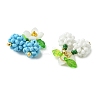 Glass Seed Beaded Pendants PALLOY-MZ01338-2