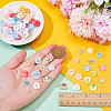100Pcs Plastic Buttons BUTT-AR0001-34-3