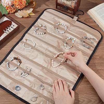 Non-Woven Jewelry Organizer Hanging Bag AJEW-WH0419-43-1