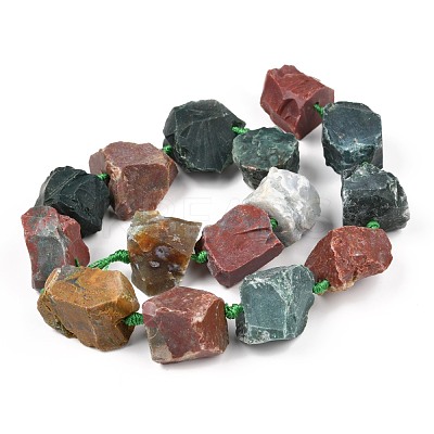 Rough Raw Natural Indian Agate Beads Strands G-F595-I05-1