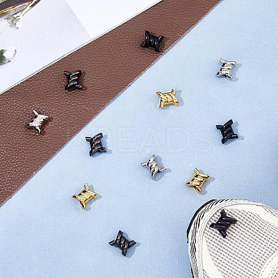 16Pcs 4 Colors Alloy Shoelace Charms FIND-HS0001-17-1