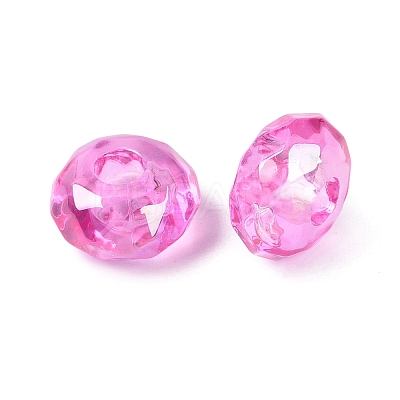 Transparent Acrylic European Beads OACR-E033-25I-1