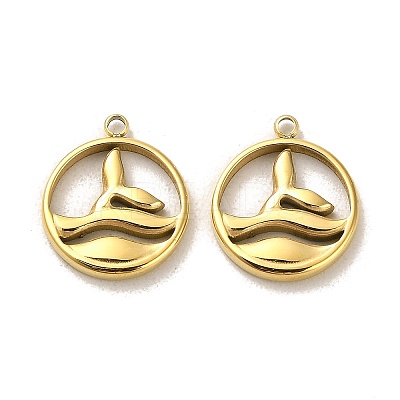 304 Stainless Steel Pendants STAS-L022-116G-1