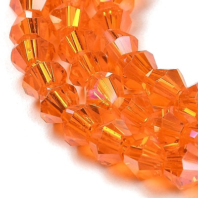 Transparent Electroplate Glass Beads Strands LS-GLAA-F029-3mm-A23-1