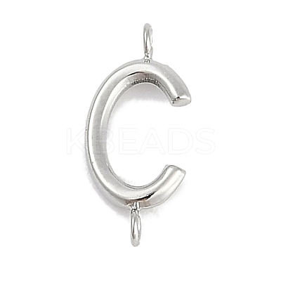 304 Stainless Steel Letter Connector Charms STAS-M108-01P-03-1