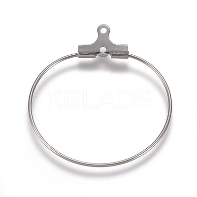 Tarnish Resistant 304 Stainless Steel Wire Pendants STAS-M274-020B-1