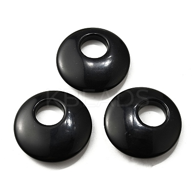 Natural Obsidian Pendants G-F708-05L-1