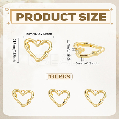 10Pcs Rack Plating Alloy Pendants FIND-LP0005-06-1