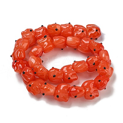 Handmade Transparent Glass Beads GLAA-N0028-01G-1