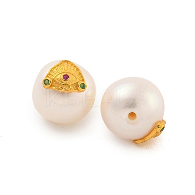 Round Natural Freshwater Pearl Beads PEAR-K009-12G-1