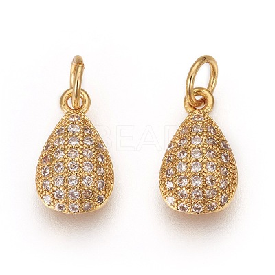 Brass Pendants KK-O120-03G-1