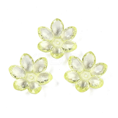 Transparent Acrylic Bead Caps OACR-H118-03H-1