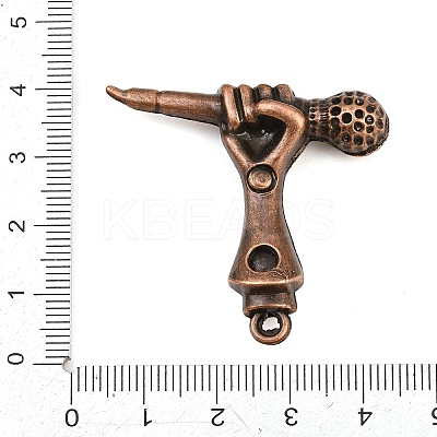 Tibetan Style Alloy Pendants AL-CBA2376-06R-1