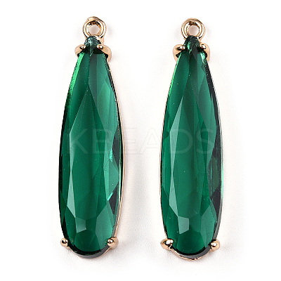 Transparent Glass Pendants GLAA-T007-15D-1