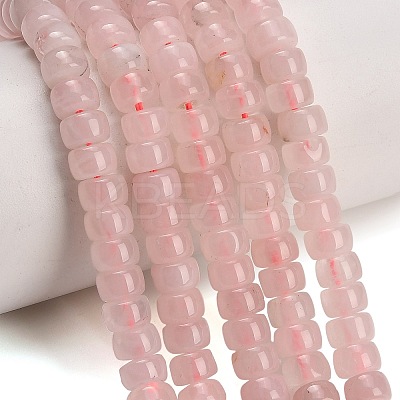 Natural Rose Quartz Beads Strands GG-CBA792A-G06-4x7mm-1