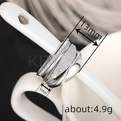 4Pcs Brass Micro Pave Clear Cubic Zirconia Finger Rings & Brass Finger Rings Set FS-WG9B944-01-1