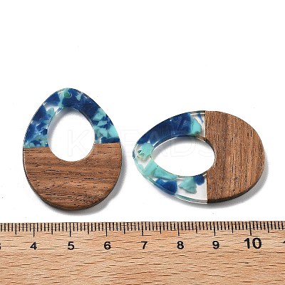 Resin and Walnut Pendants FIND-R051-10F-1