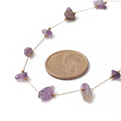 Natural Mixed Gemstone Chips Beaded Necklace NJEW-JN04234-1