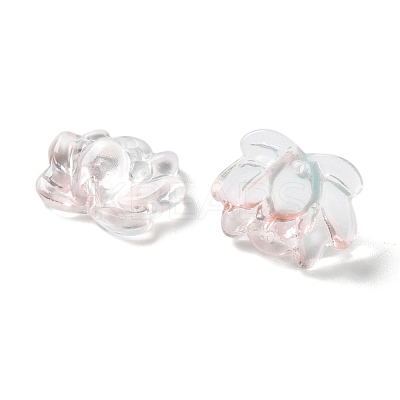Transparent Glass Connector Charms GLAA-A015-01C-1