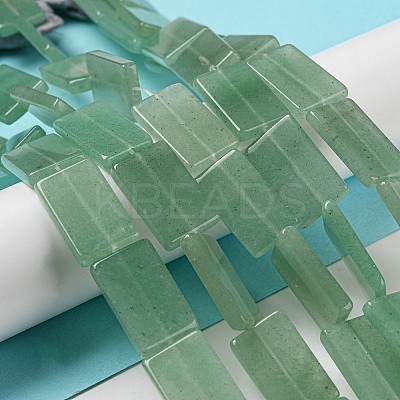 Natural Green Aventurine Beads Strands G-M420-G02-01-1