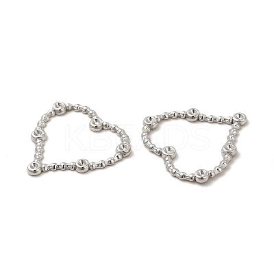 Tarnish Resistant 304 Stainless Steel Linking Ring Rhinestone Settings STAS-A070-27P-1