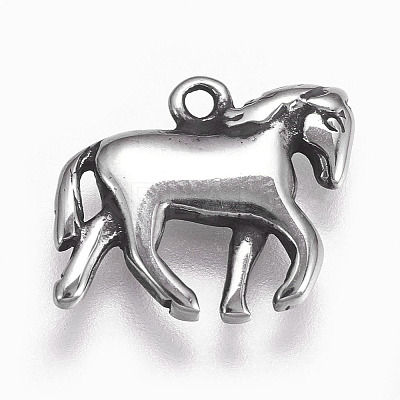 304 Stainless Steel Pendants STAS-P225-081AS-1