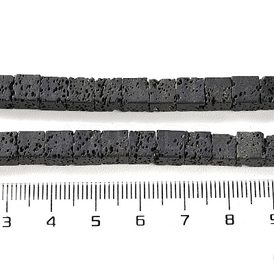 Synthetic Lava Rock Dyed Beads Strands G-H311-02B-10-1