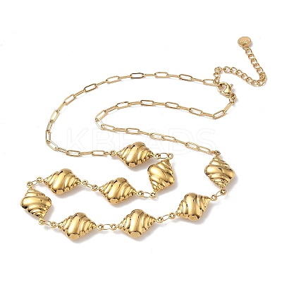 Ocean 304 Stainless Steel Link Chain Necklaces for Women LS-NJEW-A060-01D-G-1