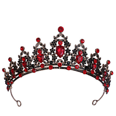 Bride Crown European Wedding Dress Headpiece Birthday Adult Gift Crystal Crown Hair Accessory ST0116593-1